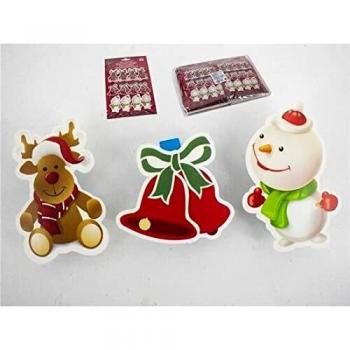 Gerimport 158559 Set 12 Pinzas Personaje Navidad 3.5Cm