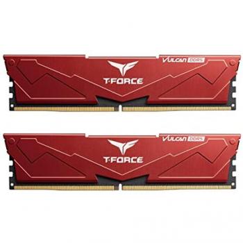 Memoria RAM Teamgroup T-Force Vulcan Rojo DDR5 32GB (2x16GB) CL40 6400MHz