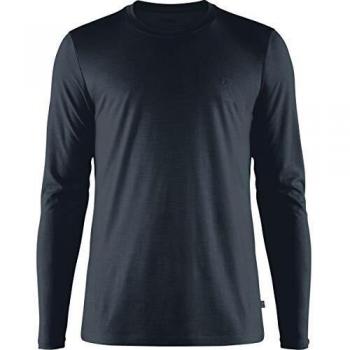Fjällräven Abisko Wool Men's Long Sleeve Shirt - Dark Navy, Small