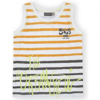 Camiseta de niño a rayas 100% algodón