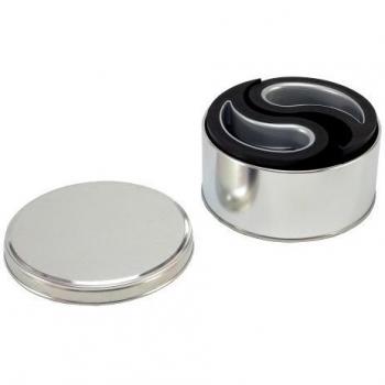 Stoppy Negro - 6 Tope para ventanas y puertas en bote de metal No.46005