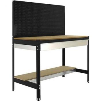 Banco de trabajo SIMONWORK BT2 BOX antracita/madera con 1 cajón 91,0 x 61,0 x 144,5 cm