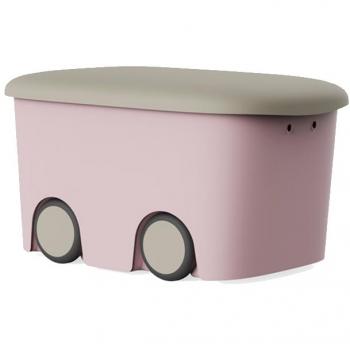 Caja Infantil Multiusos Tapa 58x38x32 cm 45L Rosa