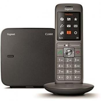 Gigaset CL660 Analog/DECT Telephone Antracita Identificador de Llamadas - Teléfono