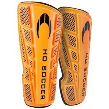 Ho Soccer ONE Espinilleras, Unisex Adulto, Naranja, S