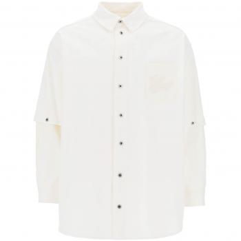 Off-White Men's Denim Overshirt - Size Small - Color 0202 (White)