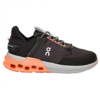 On Cloudnova Flux Men's Synthetic Running Sneakers - Black Flame
