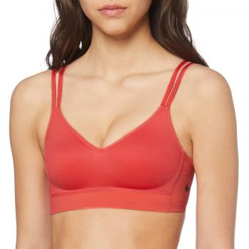 Nike Indy Breathe Bra Sports, Mujer, Ember Glow/Black, L