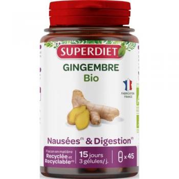 Cápsulas de Gengibre Bio Superdiet 45 unidades