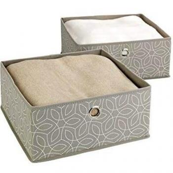 Organizadores de Cajón Balance - Set de 2 Piezas en Polipropileno - Color Taupe - 28 x 13 x 28 cm