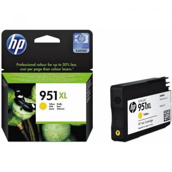 Cartucho de tinta original HP 951XL CN048A Amarillo de alta capacidad con rendimiento para imprimir hasta 1500 páginas