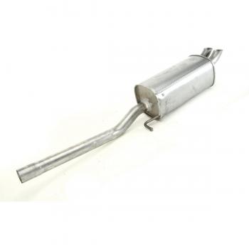 Silenciador trasero ASMET 03.101 - Silenciador de escape, compatible con diversos vehículos, fabricado en acero inoxidable, diseño optimizado para reducción de ruido y mejora del rendimiento del motor, fácil instalación, cumple con normativas