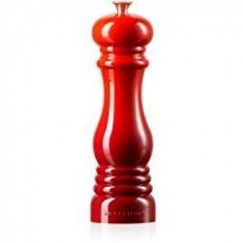 LE CREUSET Molinillo de Sal, Plástico ABS, 6.2 x 6.2 x 20.8 cm, Mecanismo de Cerámica, Rojo Cereza