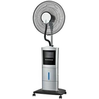 Orbegozo SFA 7000 – Ventilador nebulizador / humidificador con mando a distancia, depósito de 1.5 litros, temporizador, 3 velocidades y 100 W de potencia, Multicolor