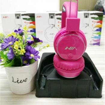 Auriculares Estéreo Plegables Bluetooth NIA Q8 con Micrófono, Soporte para Tarjeta TF y Radio FM