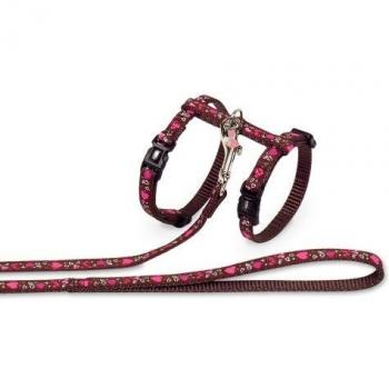 Arnés y collar para gatos Nobby Pet Love con correa incluida