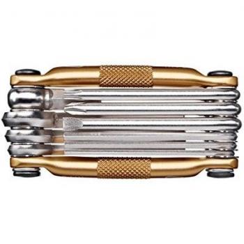 Crank Brothers Multi-10 Tool - Juego de Llaves y Herramientas para Bicicleta Dorado Talla:Each