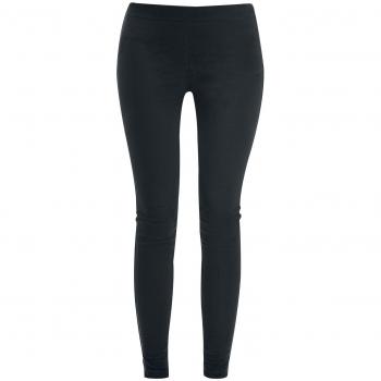 Forplay Legging in Velour Leather Look Leggings Negro