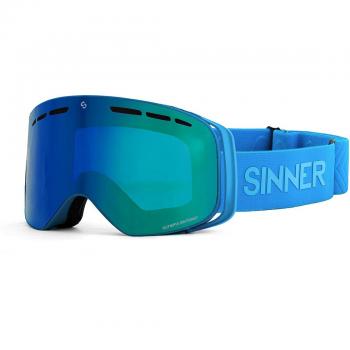 Sinner Olympia+ Sky Blue Ski Goggles with Double Lens and Ventilation for Men