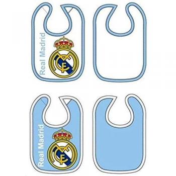 Real Madrid pack 2 baberos celeste y blanco