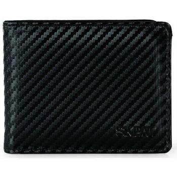 SKPAT Racing Team Cartera para Hombre Joven Pequeña Billetera con Tarjetero y Protección RFID en Color Negro Ref.204104