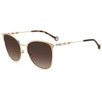 Carolina Herrera CH0036S Women's Aviator Sunglasses - Gold Metal, UV Protection, One Size
