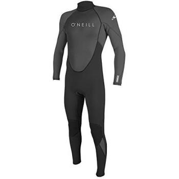 Traje de Neopreno O'Neill Reactor II 3/2 mm con Cremallera Trasera para Hombre, Negro y Grafito