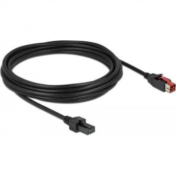 Cabo PoweredUSB macho 24 V a 2x4 pin macho de 5 m para impresoras y terminales POS