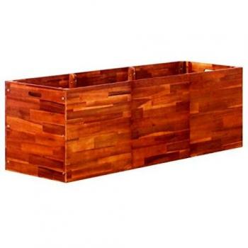 vidaXL Acacia Arriate Madera Rectangular Jardín Patio Terraza 150x50x50 cm