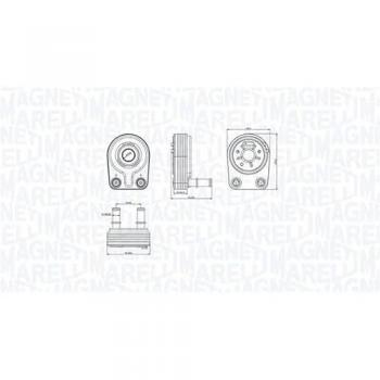 Enfriador de aceite MAGNETI MARELLI 350300001400