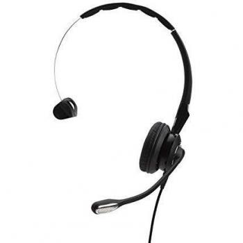 Jabra Biz 2400 II USB-A BT MS On-Ear Mono Headset - Microsoft Skype for Business Optimised Noise-cancelling Corded Headphone with HD Voice and Bluetooth Controller