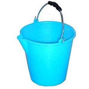 Cubo Industrial de Polietileno con Pico 6 Litros Azul