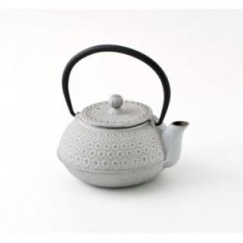 La Bouchée Aram Tetera de Hierro Fundido con Filtro de Acero Inoxidable, 0,5L, Apta para inducción, Gris, 25.5 cm