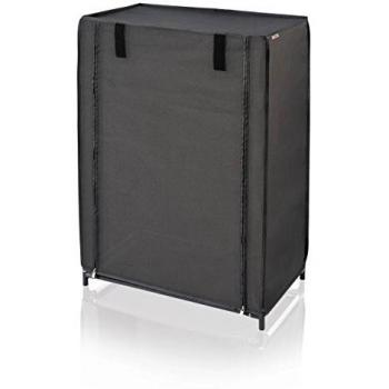 Leifheit 80005 Zapatero, Tela, Negro, 58.5 x 23 x 6.5 cm