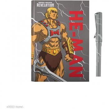 Cuaderno de tapa dura y bolígrafo He-Man Thunder Deluxe 160 páginas 14.5 * 21 cm - Licencia Oficial