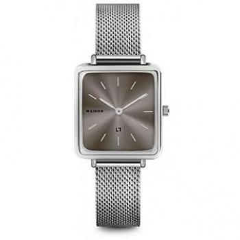Reloj Mujer Millner - 0010805 Royal Plateado de Acero Inoxidable con diseño elegante, correa de acero inoxidable, resistencia al agua, esfera plateada y cierre seguro