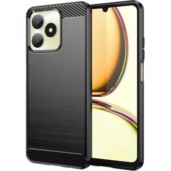 Funda Gel TPU Carbono Negra para Realme C53
