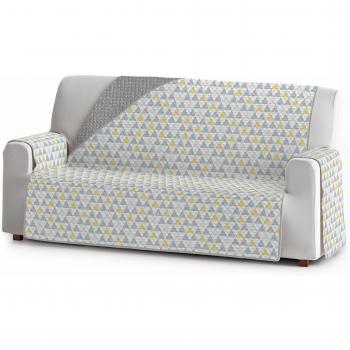 Eysa Nordic Funda, Poliéster, C/5 Amarillo-Gris, 4 plazas 190cm. Válido para sofá Desde 210 a 250cm