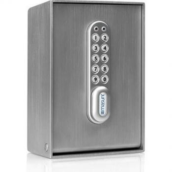 masunt key safe 2140 E Code | innovative online code assignment from a distance | digital key safe made of solid AISI 316 stainless steel | maximum security | for marine environments