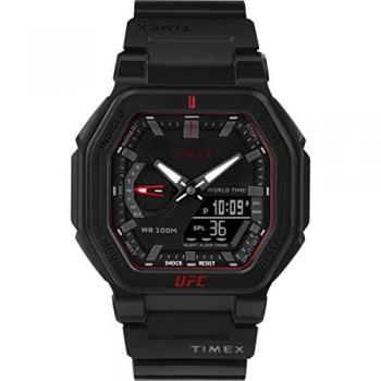 Timex UFC Colossus Analog-Digital Watch, Black, Male, Size: ONE SIZE