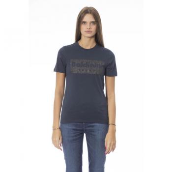Baldinini Trend Blue Cotton Tops & T-Shirt - XS