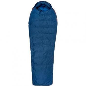 Marmot Yolla Bolly 15 Saco de Dormir Ultraligero y cálido, con Relleno de 650 Plumas de Pato, Ideal para Acampar y Trekking, Unisex-Adult, Denim/Atlantic, Regular: 183 cm