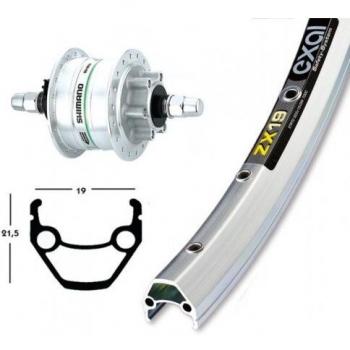 Bike-Parts V-RAD 75 Bicicleta de Paseo, Plata, Size