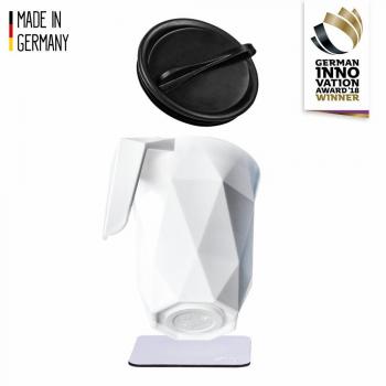 Silwy Magnetic Travel Coffee Cup Set with Lid and Nano Gel Coaster