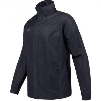 Chubasquero Joluvi Club Pro Hombre Negro - Impermeable, transpirable, ligero, con capucha ajustable, cierre frontal con cremallera, bolsillos laterales con cremallera, diseño moderno y cómodo