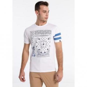 Camiseta Gráfica Blanco Lois Jeans - Diseño Moderno y Ajuste Perfecto