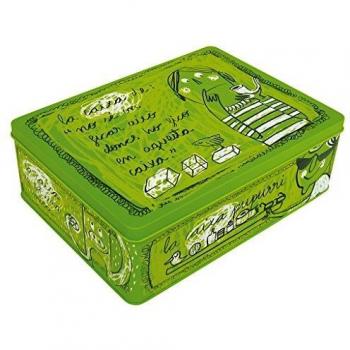 Laroom Caja metálica, Metal, Verde