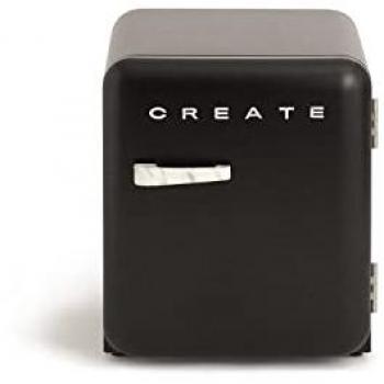 Frigorífico Retro Vintage 48L Mármol - Diseño Estético, Bajo Consumo, Minibar