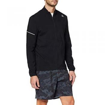 Reebok Re Woven Jkt Chaqueta, Hombre, Negro, S