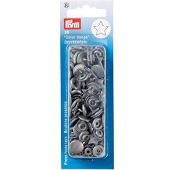 Prym BOT.PRES.ColorSnaps Estrella Gris plat.
